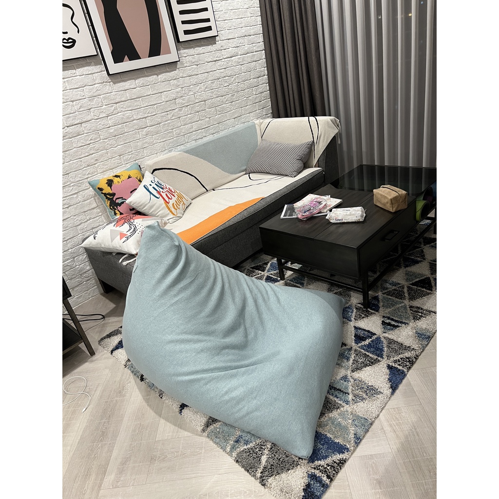 Ghế lười hạt xốp kim tự tháp nằm và ngồi thoải mái cho người lớn - The Beanbag House