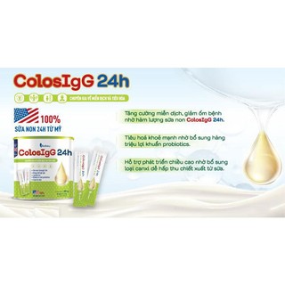 Sữa non ColosIgG 24h 90G (60 gói x 1.5g)