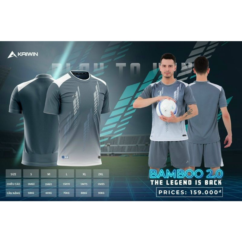 BỘ QUẦN ÁO BÓNG ĐÁ KAIWIN - BAMBOO 2.0