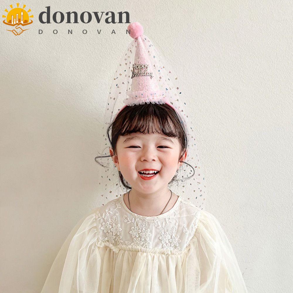 Băng Đô Vải Lưới Đính Kim Tuyến Lấp Lánh Dễ Thương Cho Bé