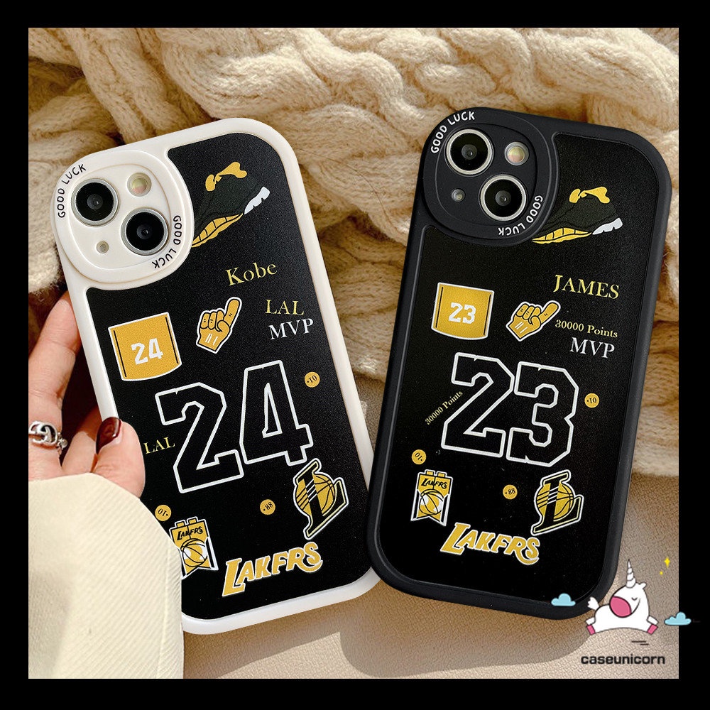 Ốp Điện Thoại TPU Mềm In Nhãn Hiệu N.B.A Lakers Cho IPhone 11 7 8 6 6s Plus 13 12 14 11 Pro MAX 14 Plus XR X XS MAX SE 2020