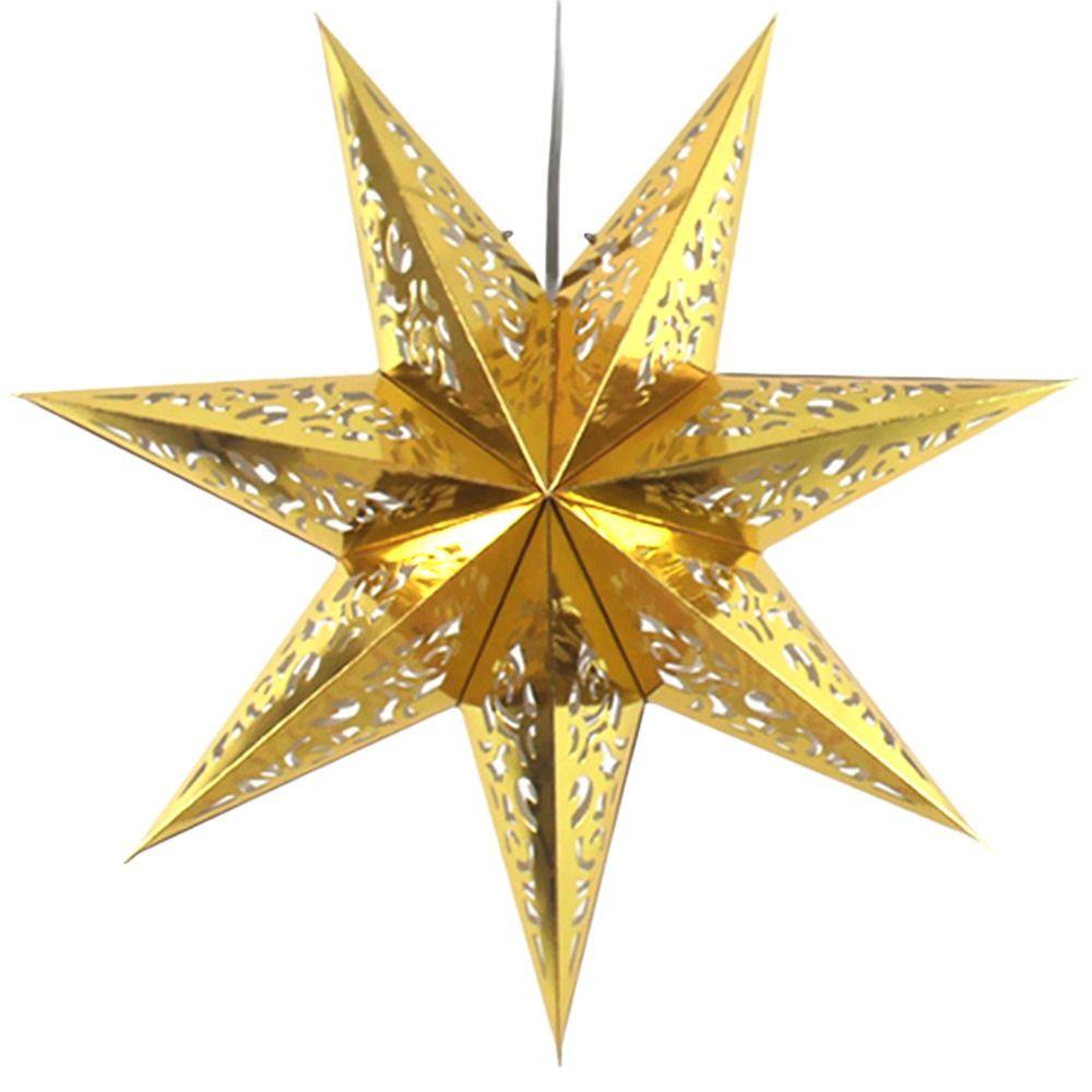 YVE Chụp Đèn Bằng Giấy Họa Tiết Ngôi Sao Dùng Trang Trí Giáng Sinh / Lễ