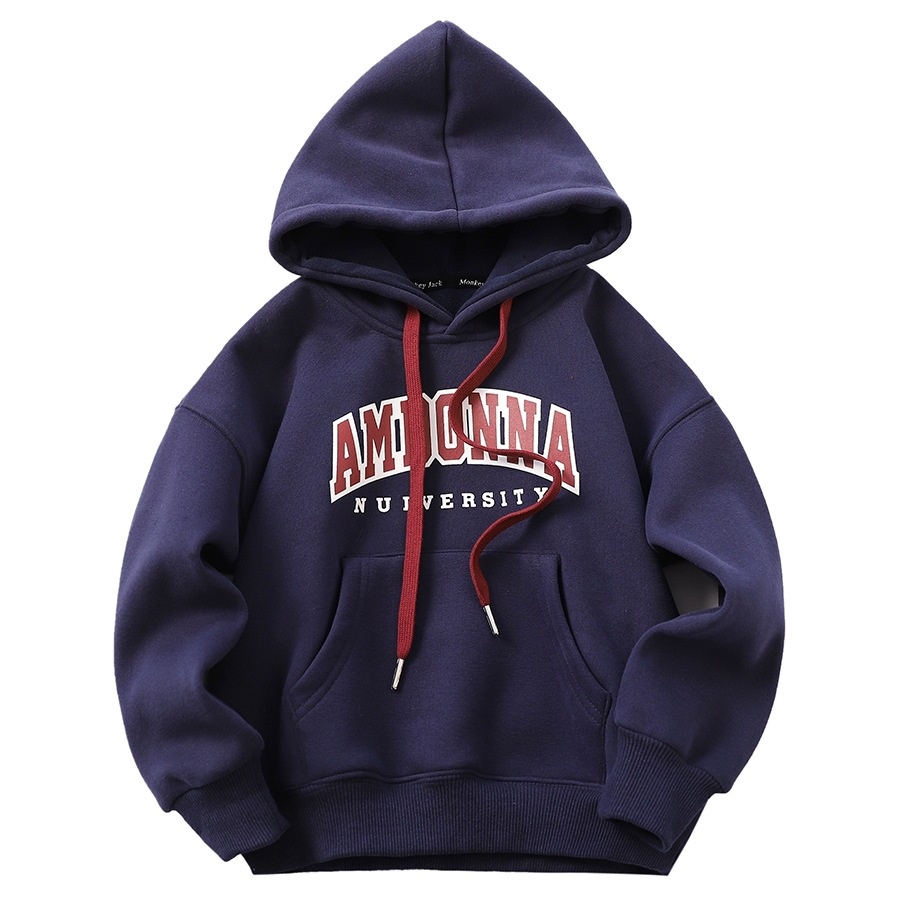 Áo Sweater Thể Thao Chui Đầu Vải Nỉ Dày Dặn Thời Trang Thu Đông 2023 Cho Bé Trai