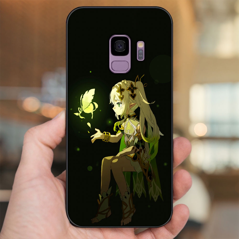 Ốp lưng Samsung S9 viền đen in hình Nahida Genshin Impact