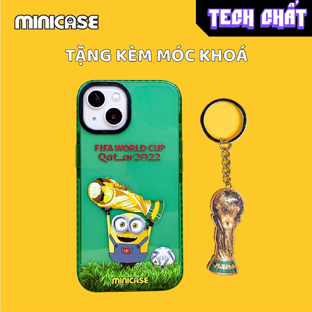 Ốp lưng SIÊU CHỐNG SHOCK dẻo chính hãng Minicase chủ đề WorldCup cho iphone 6 7 8 x xr xs 11 12 13 14 plus pro tech chất