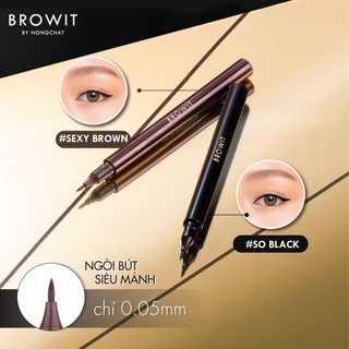 Bút kẻ mắt Browit Precise Slim Eyeliner So Black 0.6ml