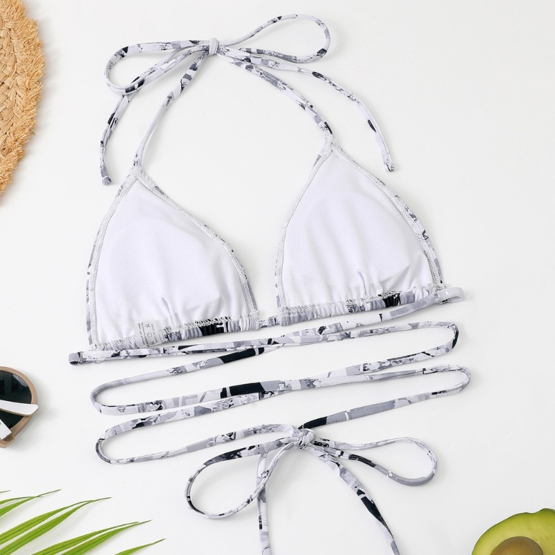 Bộ Đồ Bơi Bikini 4 Mảnh Họa Tiết Hoa Thời Trang Mùa Hè Cho Nữ