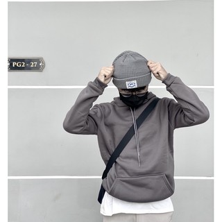 Áo hoodie nam nữ trơn basic vải nỉ form vừa fit unisex