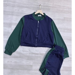 BỘ PHỐI XANH THAN BOMBER