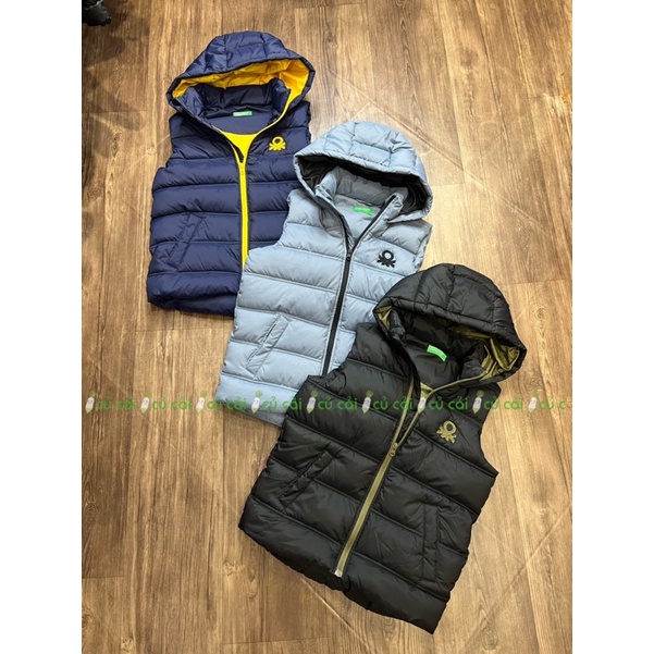 Áo phao gile bé trai, bé gái Benetton dư xịn A92