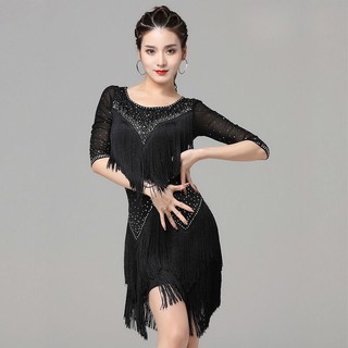Đầm khiêu vũ Latin dán đá