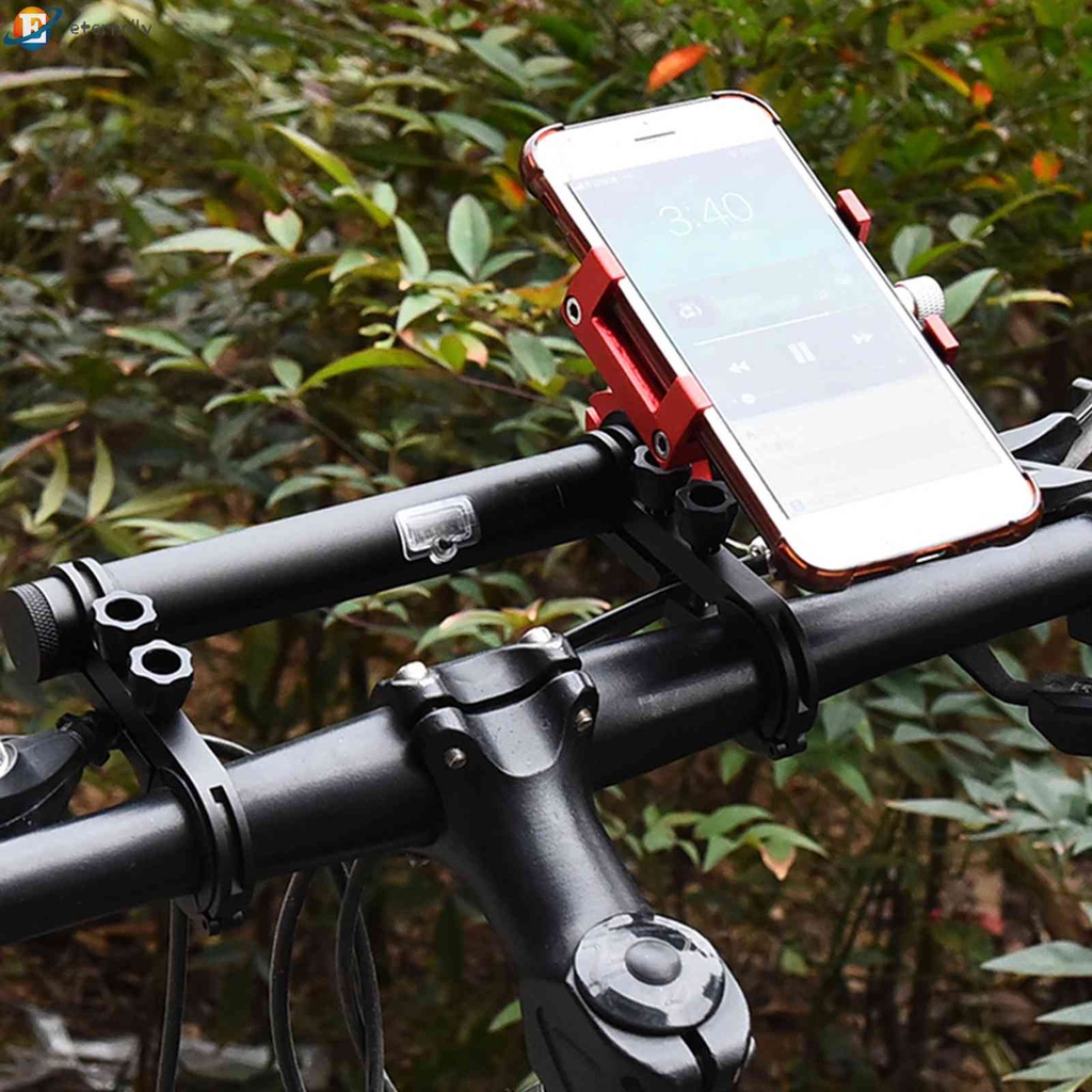 Bộ Thanh Nối Dài Tay Lái Xe Đạp MTB Kèm Đèn Và Giá Đỡ Đôi Mở Rộng