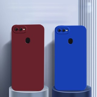 Oppo F9 A5S A3S F5 F7 A12 A12E Ốp Lưng Vuông Chống Sốc Mỏng Bảo Vệ Camera Vỏ TPU Mềm