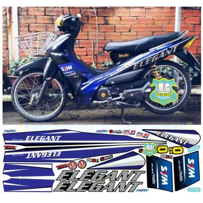 DECAL PVC 5 LỚP CHẤT LƯỢNG CAO Tem rời elegant 50 2016 sọc caro xanh đen