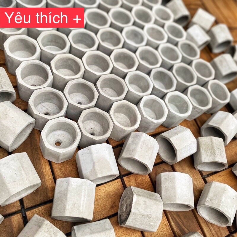 [Rẻ Nhất HN]Chậu xi măng mini trồng sen đá vỉ