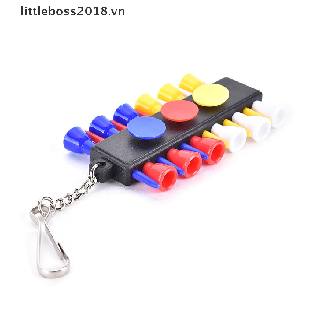 1 Giá Đỡ Bóng Golf + 12 Tee Nhựa Kèm 3 Thẻ Đánh Dấu Và 1 Chìa Khóa Tiện Dụng littleboss2018