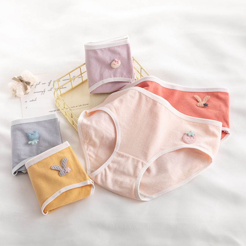 Quần lót nữ cotton - Quần chip nữ cute thoáng mát xinh xắn Nhật Bản Kingshop L765