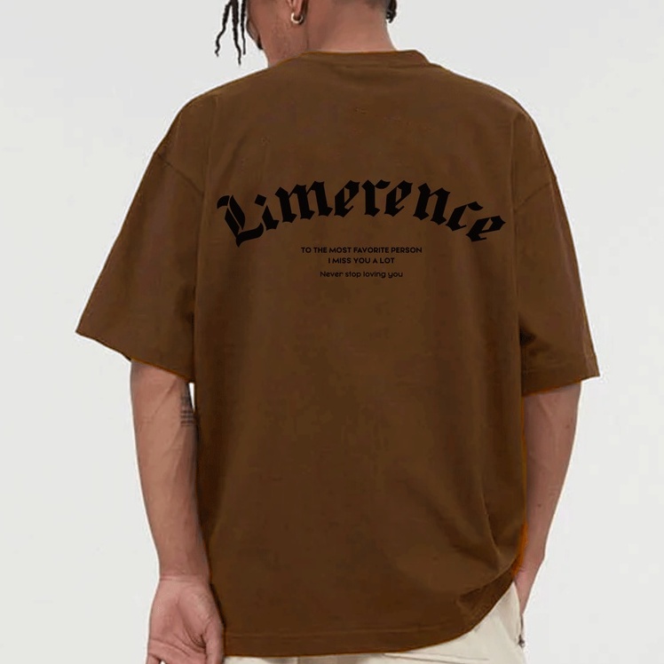 Áo thun form rộng LIMERENCE Basic Logo vải cotton cao cấp co giãn, dày dặn Local Brand