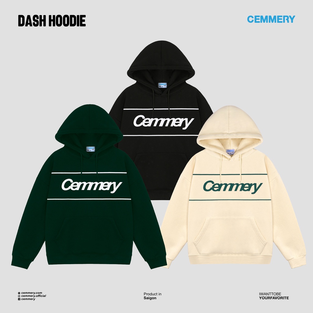 Áo Khoác Hoodie LocalBrand Cemmery ''DASH HOODIE'' # 3 Color