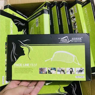 Miếng dán che mặt Hộp gồm 50 miếng Sử dụng khi sấy ,xịt gôm, làm hoá chất ...