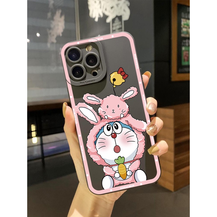 Ốp Điện Thoại Góc Vuông Hình Doraemon Dễ Thương Cho Samsung Galaxy S23 S22 Plus Note 20 Ultra S21 FE S20