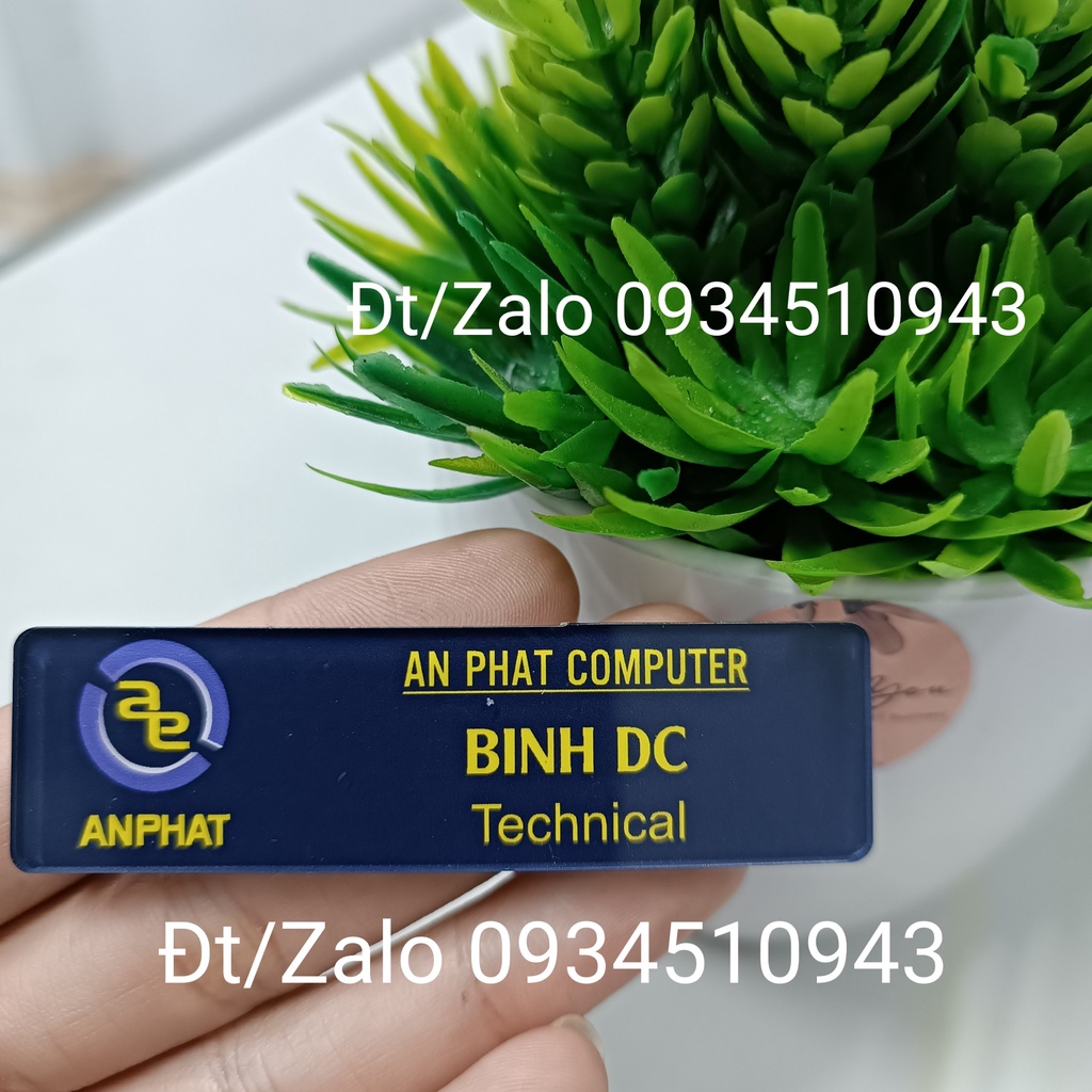 THẺ TÊN NHÂN VIÊN CÀI ÁO - THIẾT KẾ THEO YÊU CẦU - CHẤT LIỆU MICA