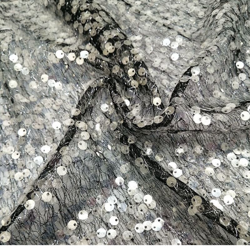 Vải Ren Đính Kim Sa 6mm Tự Làm Thủ Công