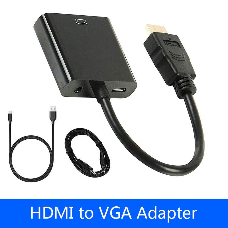 Cáp HDMI to VGA 1080P  Dành cho : PS4, XBOX One, PC Laptop...xuất ra Màn Hình PC, Máy chiếu...