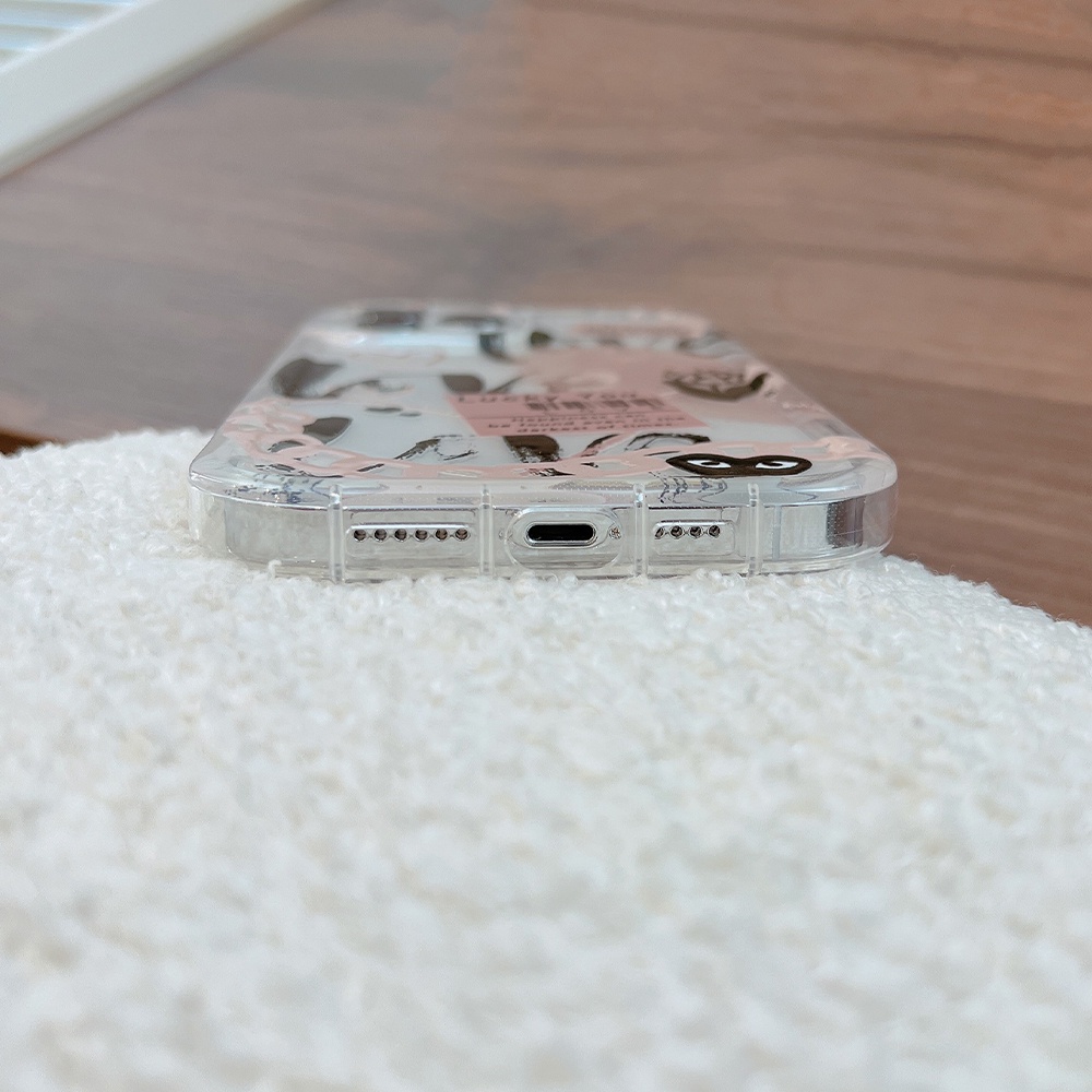 Ốp Điện Thoại Túi Khí Chống Va Đập In Hình Trái Tim Cho IPhone 14promax 14pro 13promax 12 11