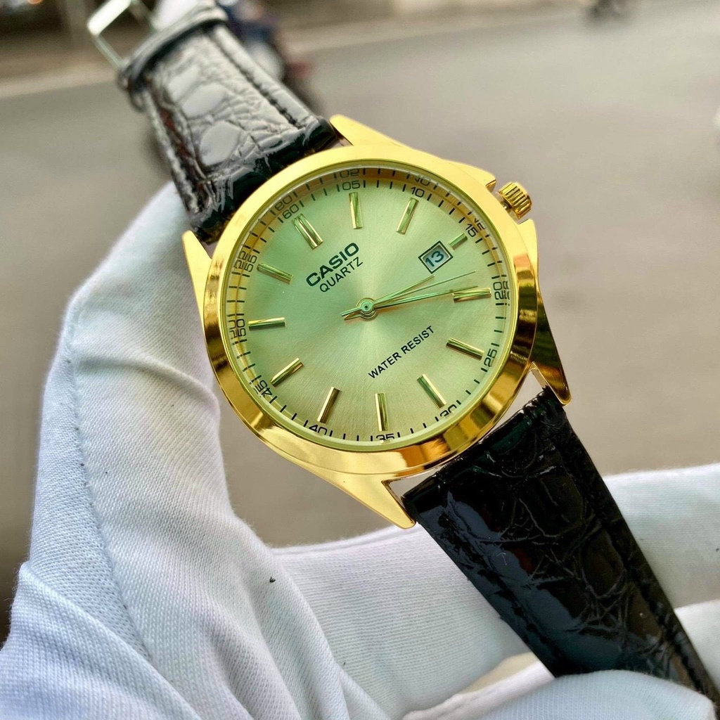 Đồng Hồ NAM CA.SI.0 C045 Vàng Chống Xước, Chống Nước - TẶNG 1 Dây da cao cấp + 2 pin AG4