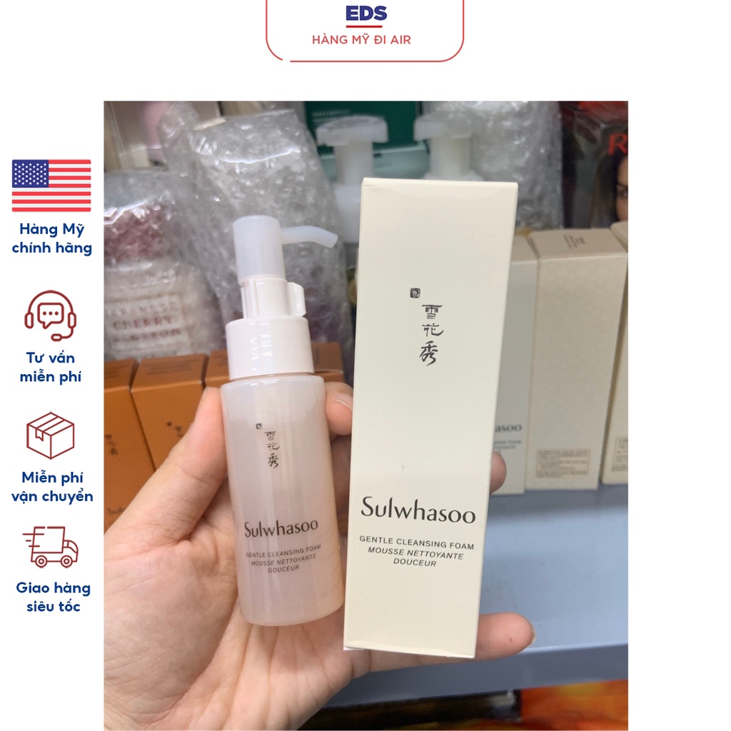 Sữa rửa mặt Sulwhasoo date T4/2024 Gentle Cleansing Foam - EDS Hàng Mỹ