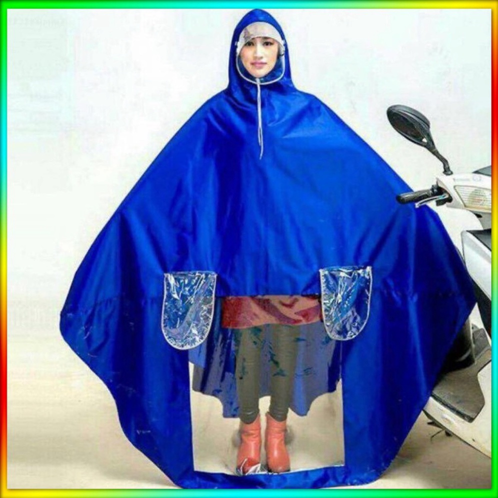 Áo Mưa Phản Quang Có Kính Che Mặt 1 Đầu Chống Thấm Tốt. ĐTLVVV!!