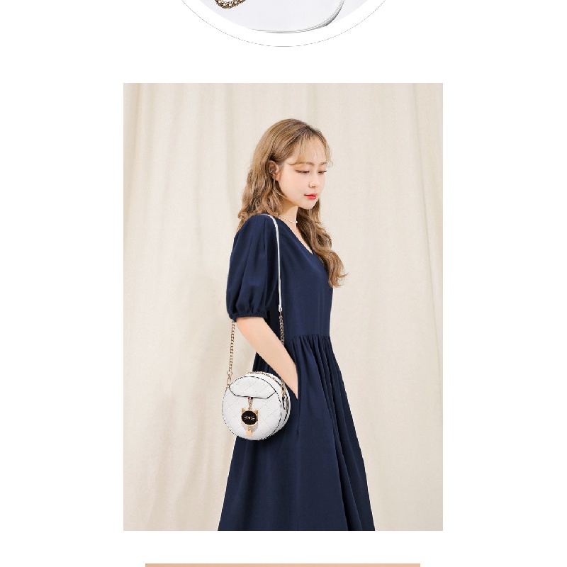 Túi Xách Tròn Nhỏ Xinh Đeo Chéo Vai Thời Trang 2021 Cho Nữ