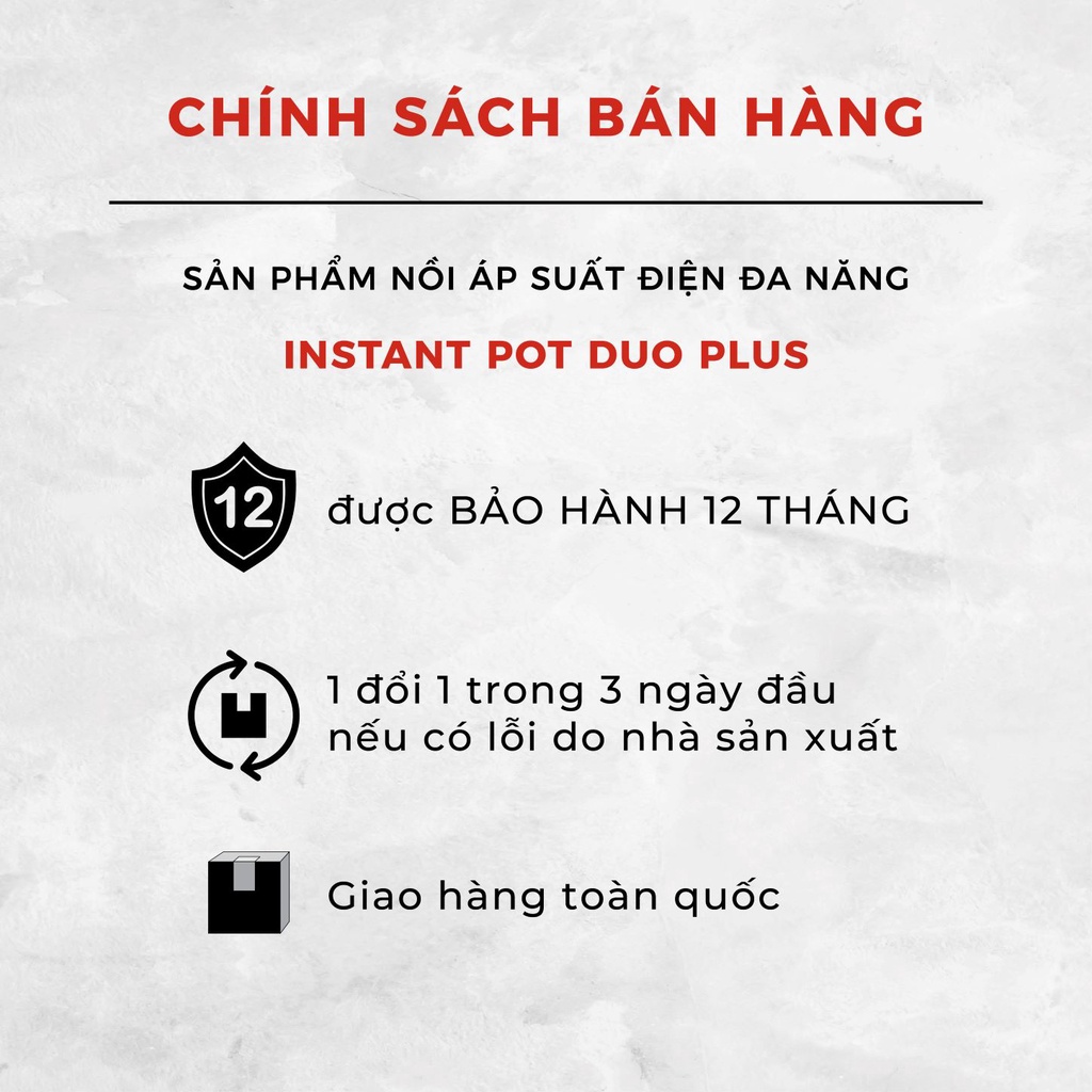 Nồi áp suất điện đa năng Instant Pot® Duo™ Plus 9-in-1, 5.7L - Bảo hành chính hãng 12 tháng