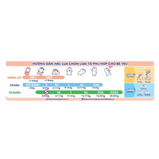 Tã - Bỉm dán Bobby Size S 54 miếng (Cho Trẻ 4 - 8kg)