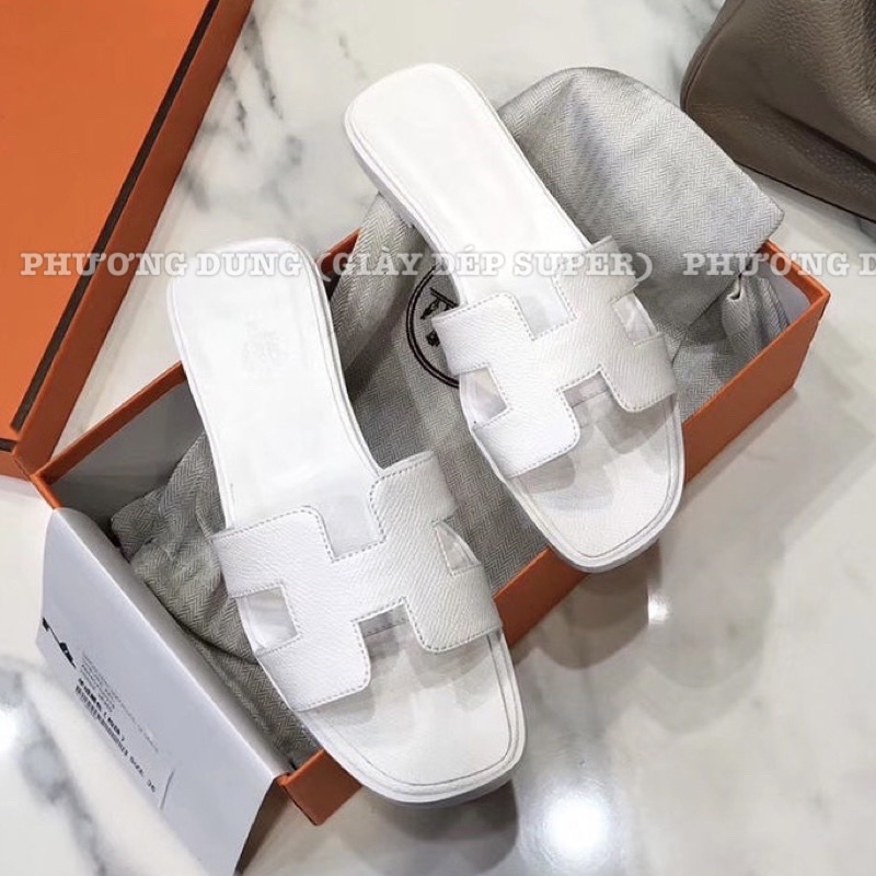 Dép HM Trắng Full hàng fullbox + bill + túi giấy