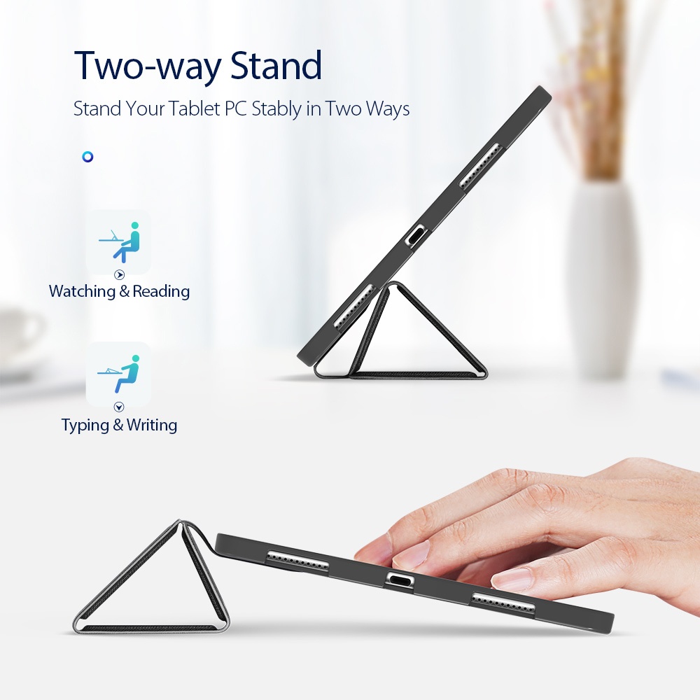 [Chính Hiệu DUX DUCIS] Bao da iPad PRO 11&quot; 2020/ M1 2021/ M2 2022 OSOM Series Khay Dẻo Da PU Trơn Có Khay Bút