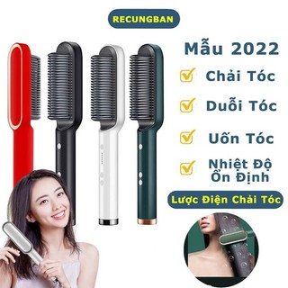 Lược Điện Chải Tóc Tạo Kiểu - Uốn Duỗi Ép Tóc Đa Năng