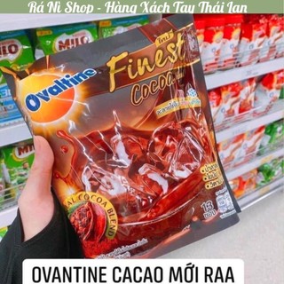 Sữa bột Ca Cao Ovaltine Finest Cocoa new bịch 13 gói nhỏ Thái Lan