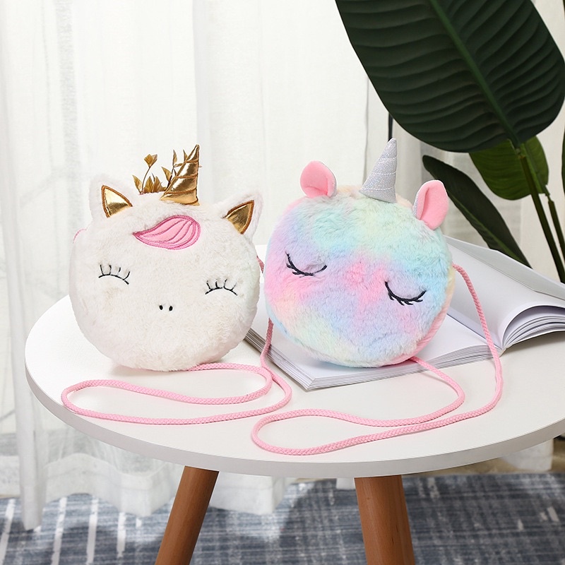Túi đeo cho bé gái hình ngựa pony, túi đeo chéo cho trẻ em hình dễ thương