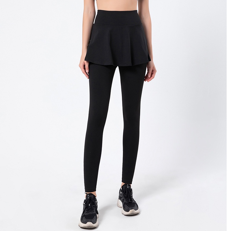 Quần Culottes Thể Thao Giả Hai Mảnh Xếp Ly Có Túi Dành Cho Nữ