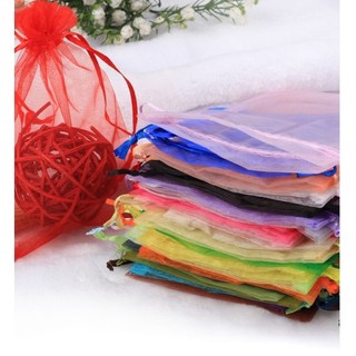 COMBO 10 Túi Rút Lưới Voan Size 10x15cm Đựng Quà Đựng Trang Sức Mỹ Phẩm