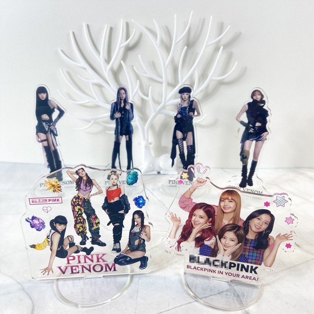 Blackpink Album Pink Venom Action Figurines Standee ROSE JISOO LISA JENNIE Desk Stand
