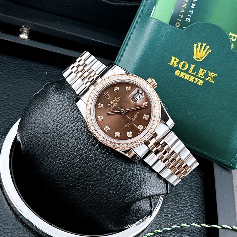 Đồng Hồ Rolex Case 36mm Dành Cho Nam Nữ - Máy Cơ Nhật BH24 Tháng