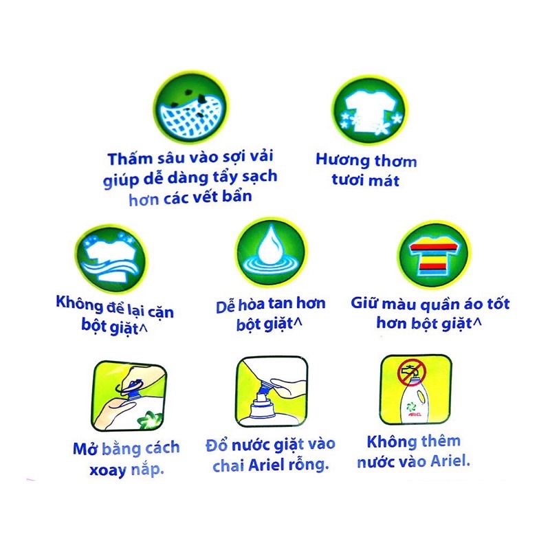 NƯỚC GIẶT ARIEL HOA OẢI HƯƠNG 2kg