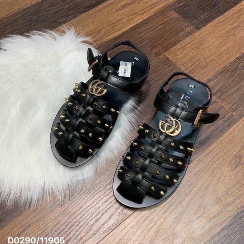 🇧🇫 Dép Rọ Gucci , Dép sandal Quai Hậu Gc Quai Da Bản Cao Cấp Hót Hít Trong Mùa hè Này