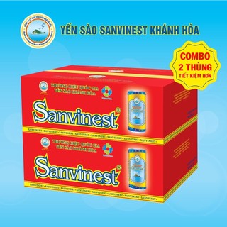[Combo 2 thùng] Nước Yến sào Sanvinest Khánh Hòa thùng 30 lon