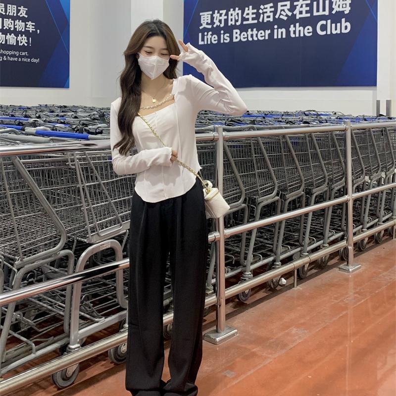 Áo Croptop Tay Dài Plus Size Quyến Rũ