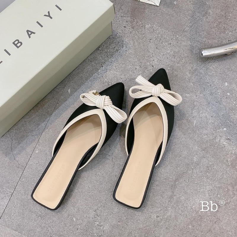 DÉP SỤC NƠ mũi nhọn dễ phối đồ HOT LẮM(tặng quà) PHOM BÉ