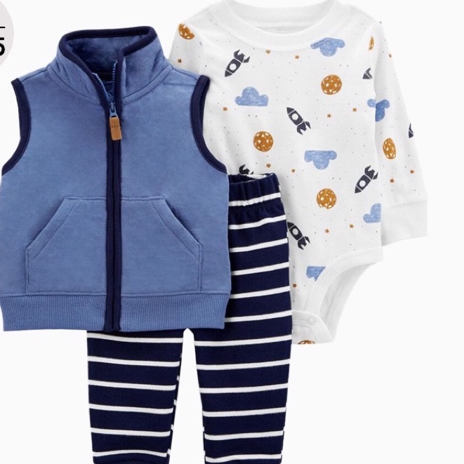 Áo Gile Trần Bông Carters Cho Bé Sơ Sinh Đến 3 tuổi